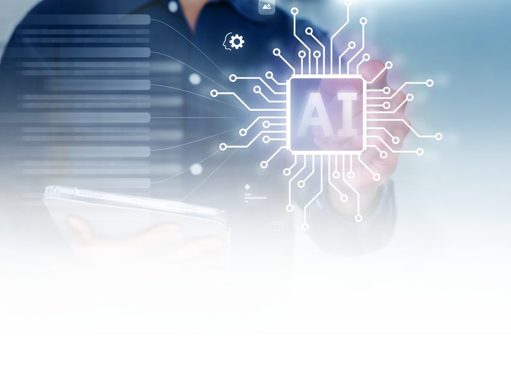 AI and analytics network graphic