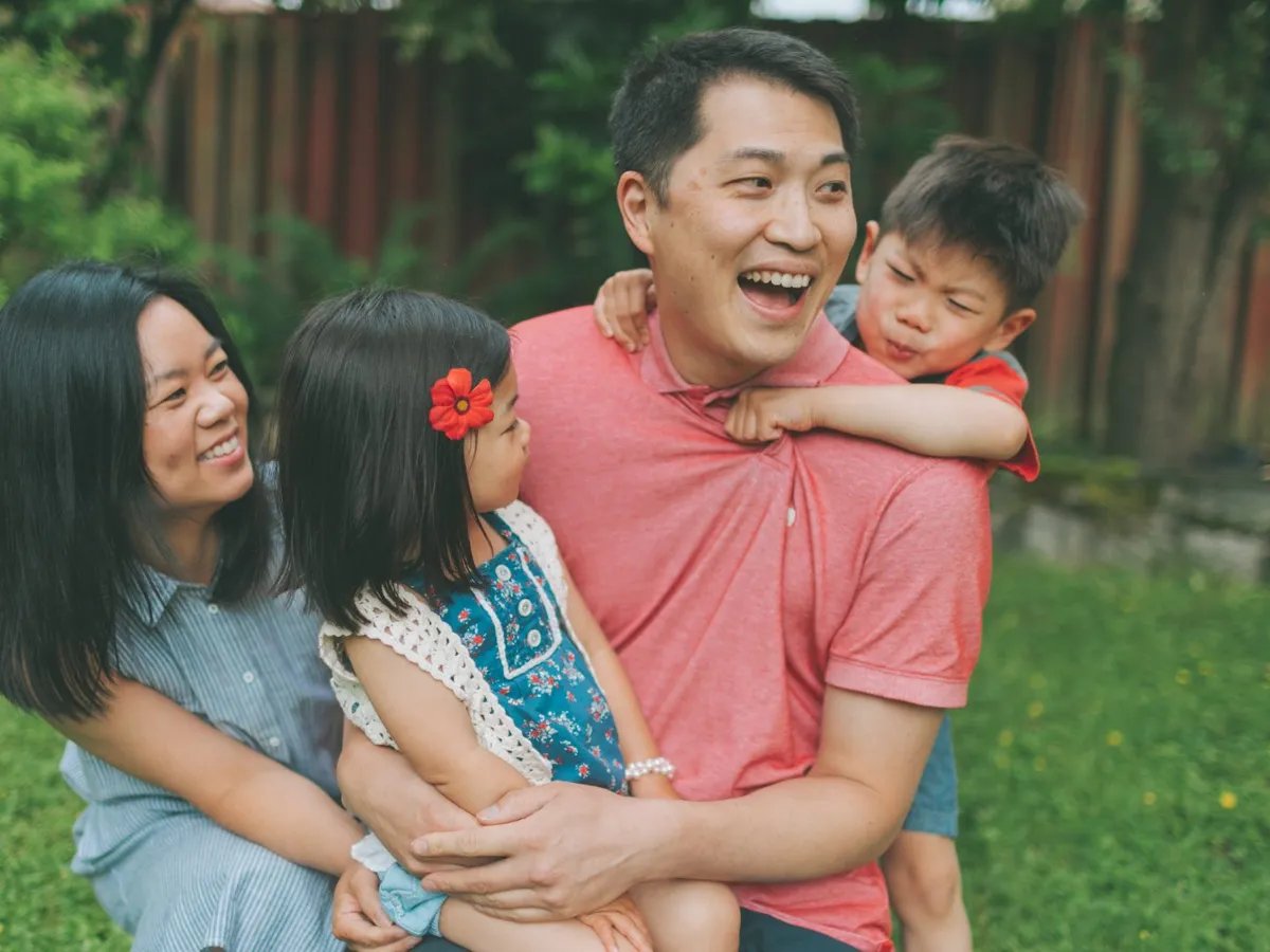 A family at home