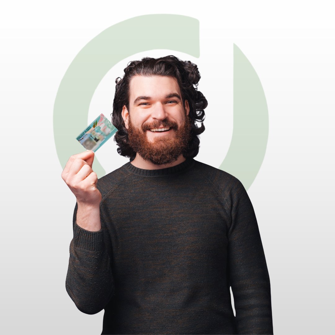 EB-3 visa recipient holding permanent resident card