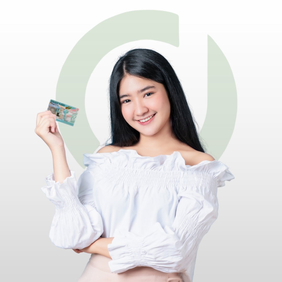 EB-3 visa recipient holding permanent resident card
