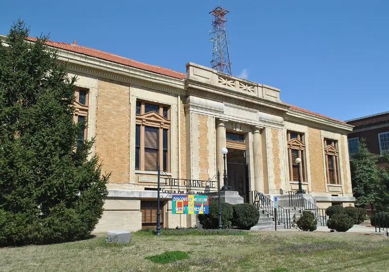 The Carnegie library building in Jackson
