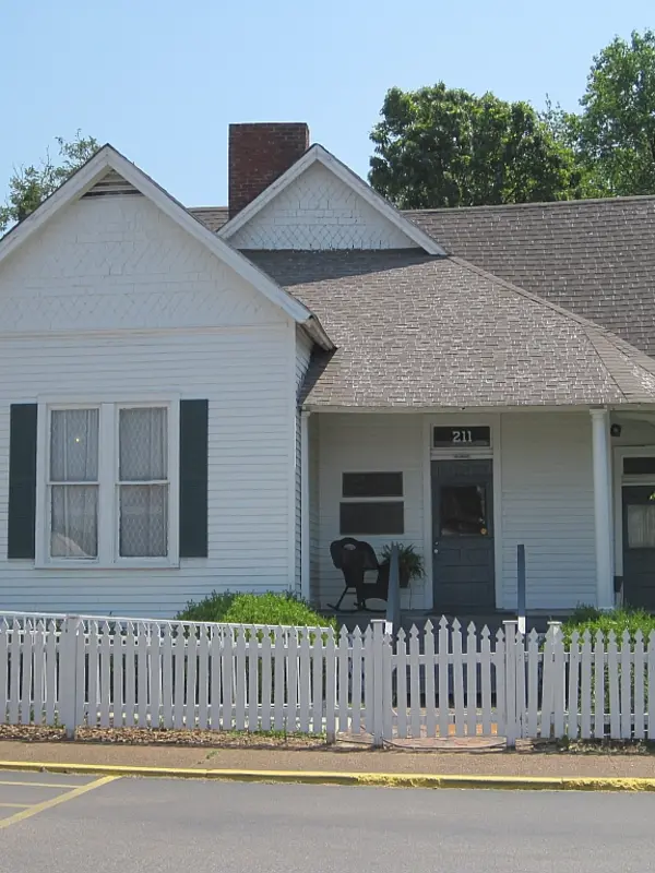The white wooden Casey Jones Home